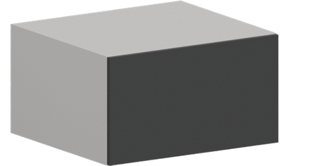 Кухня Модуль ШВГ 660 Белый / Графит Софт