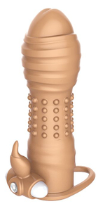 Телесная вибронасадка Tiamat - 13 см. (Цвет: телесный)