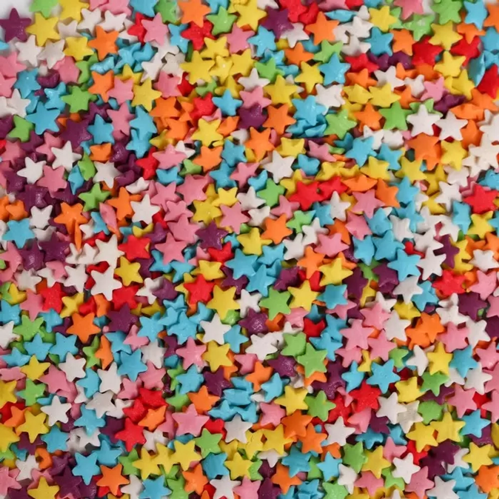 Посыпка звездочки мини разноцветные 100 гр