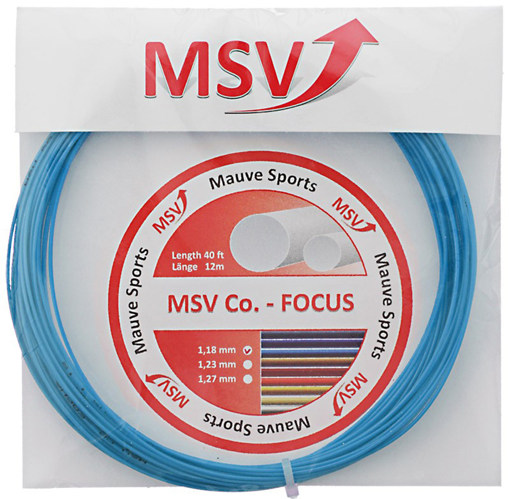 Струны теннисные MSV Co. Focus (12 m) - sky blue