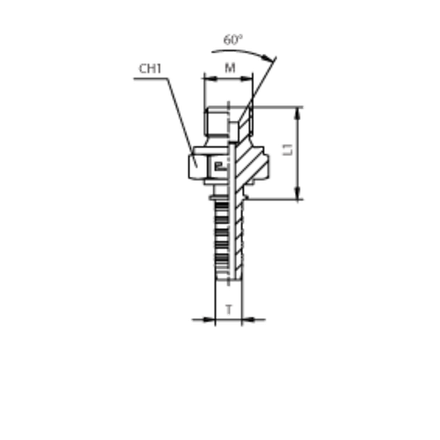 Фитинг DN 20 DKM (Ш) 30x1.5