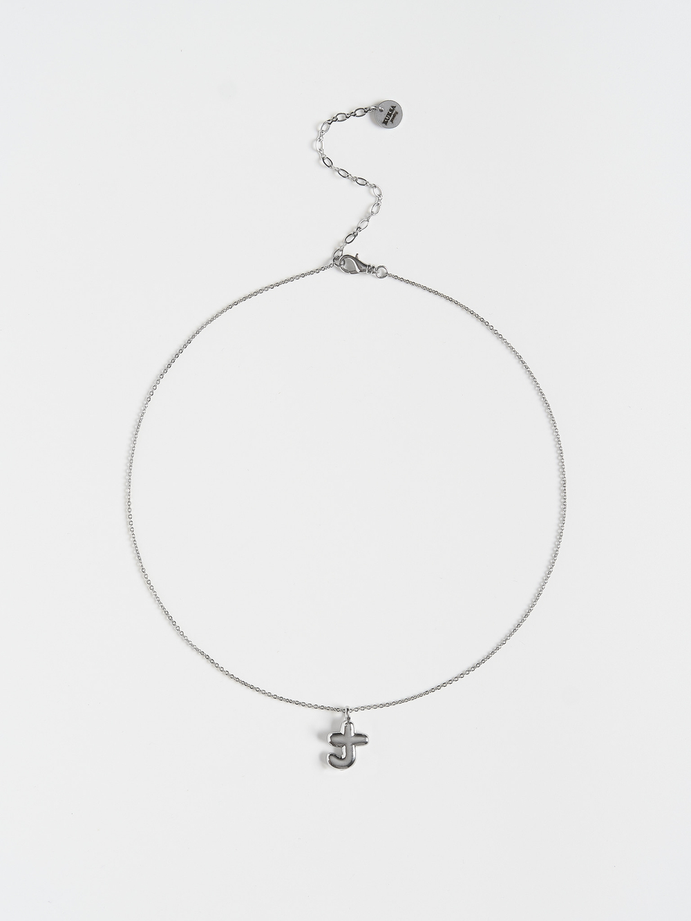 Колье "Simple words T" Silver