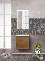 Тумба под раковину BelBagno Etna 50 L ETNA-500-1A-SO-RN-P-L подвесная Rovere Nature