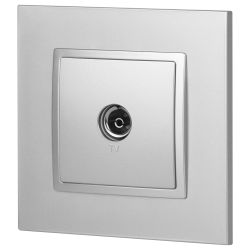 Розетка ЭРА Elegance 14-3101-03 TV одиночная IP20 алюминий