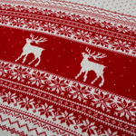 Свитер красно-белый «Олени»