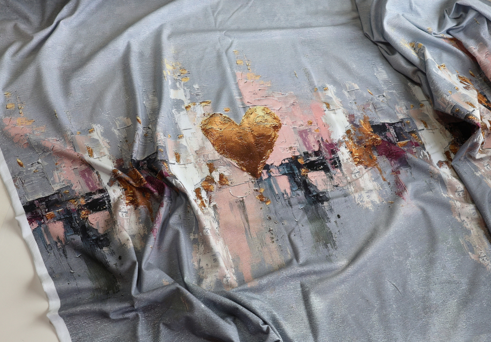 ЗОЛОТИСТОЕ СЕРДЕЧКО - Кулирка с лайкрой, компакт пенье (ДЖ72 Маша)