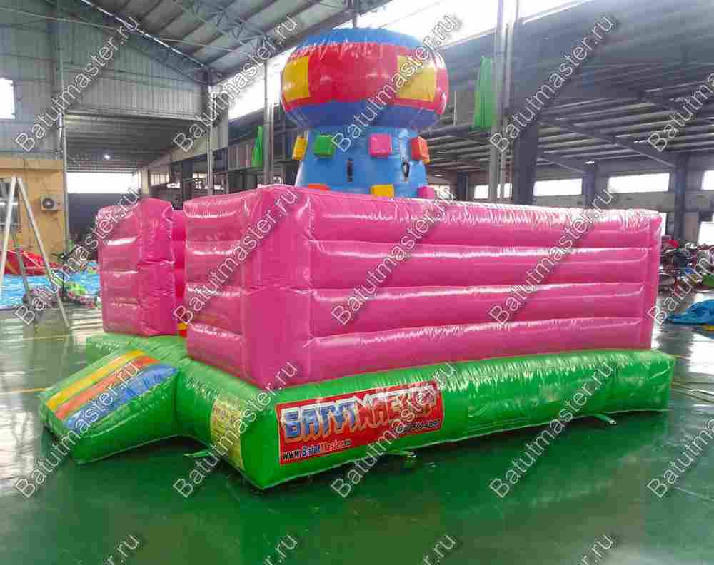 Надувной скалодром "Высокая башня" с высокими бортами 4*4*3 м