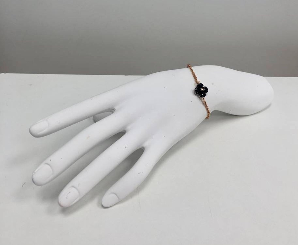 Браслет Swarovski украшенный двухцветным клевером