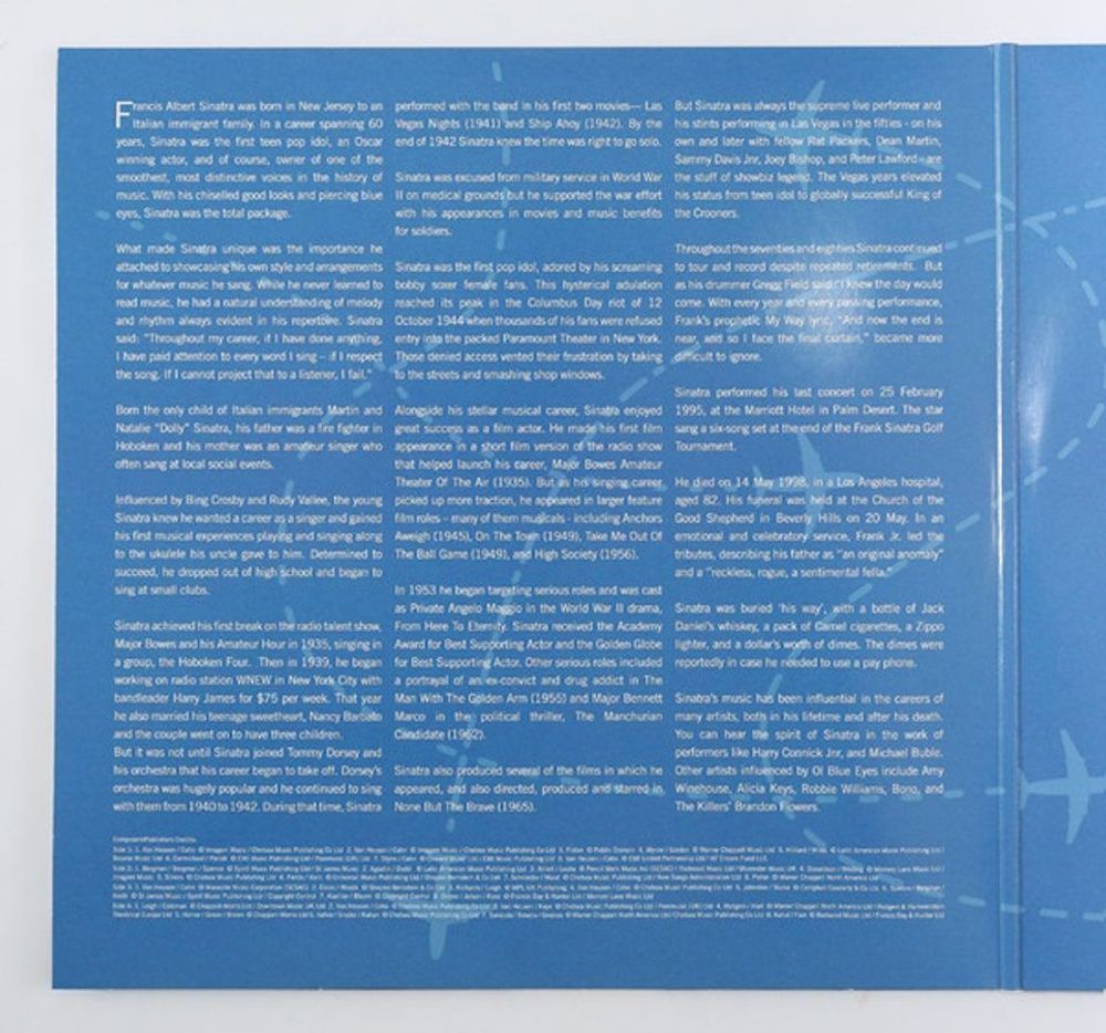 Frank Sinatra. Come Fly With Me (2 LP) Новая запечатанная виниловая пластинка