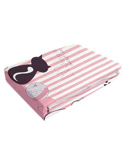 Постельное белье Simple House "Amici (полисатин)" евро Наволочка 50х70 см 2 шт Простынь на резинке 180х200 см Пододеяльник 200х215 см