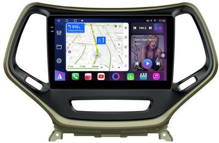 Магнитола для Jeep Cherokee 2014+ - FarCar 608M монитор 10.36" QLED на Android 14, TS18, CarPlay, 4G SIM-слот