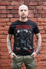 Футболка Варгградъ мужская чёрная "Атака мертвецов"
