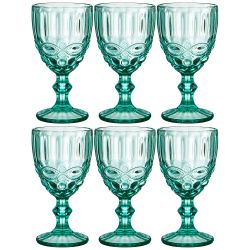 НАБОР БОКАЛОВ ДЛЯ ВИНА "СЕРПЕНТИНА" ИЗ 6ШТ. СЕРИЯ "MUZA COLOR" 300МЛ. / В=17 СМ (КОР=4НАБ.)