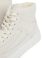 Кожаные кроссовки Tommy Hilfiger - бежевый(FW0FW08108)