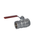 Кран шаровой латунь хром R250D Ду 50 Ру42 ВР рычаг красный Giacomini R250X008