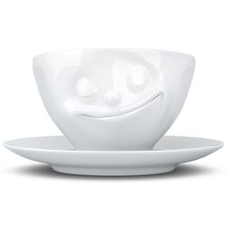 Чайная пара Happy, 200 мл, белая