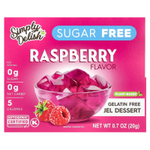 Natural Simply Delish, желейный десерт, без желатина, без сахара, малина, 20 г (0,7 унции)