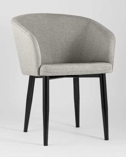 Кресло Ральф рогожка серый