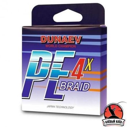Шнур DUNAEV BRAID PE X4 150m 0.20мм