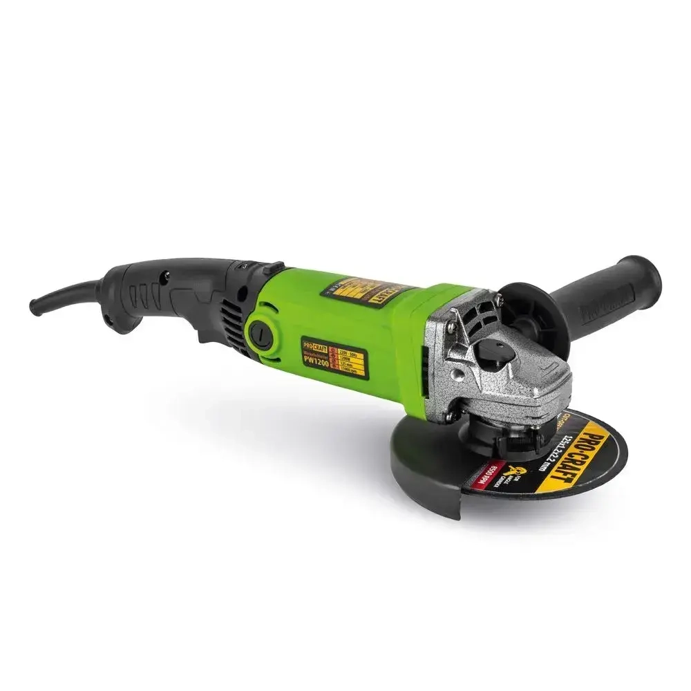 Болгарка 125 мм 860 Вт электрическая сетевая PROCRAFT PW1200E ушм с регулировкой оборотов