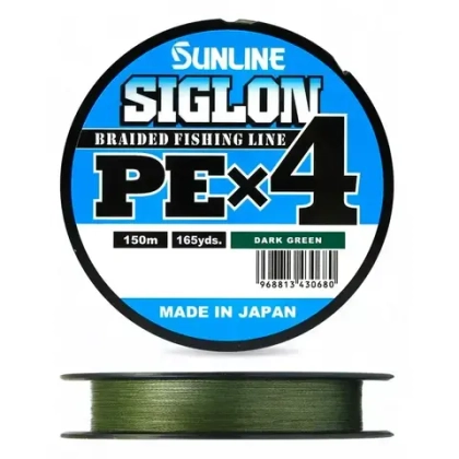 Плетенка Sunline Siglon PE X4, Dark Green (150м)