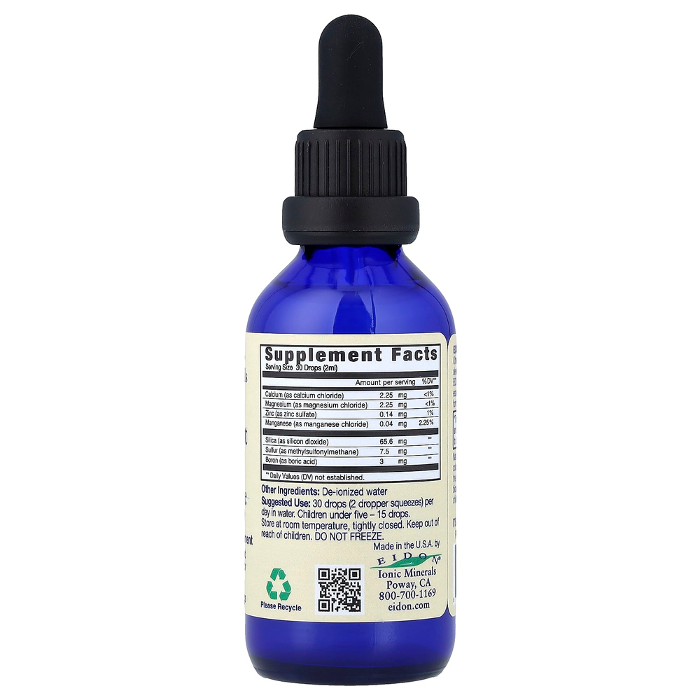 Eidon Ionic Minerals, Поддержка костей, жидкий концентрат, 2 унции (60 мл)