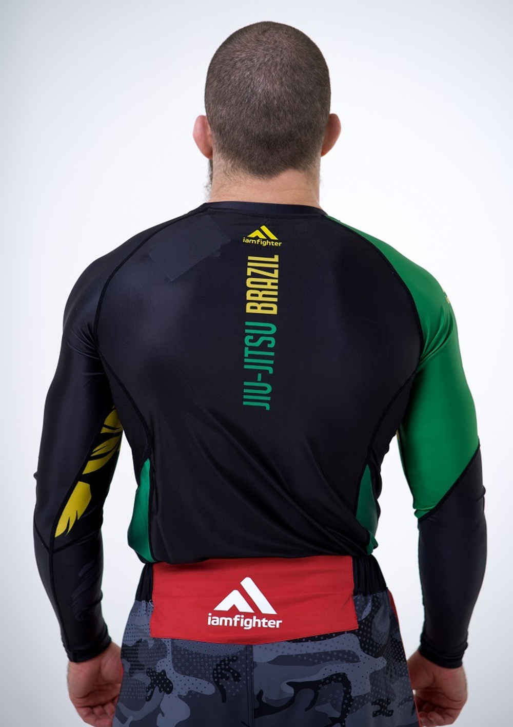 Рашгард Iamfighter Jiu Jitsu Черный
