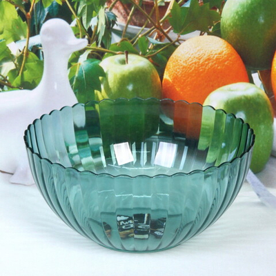 Салатник пластиковый «Мадлен» 19*9см ромашка, морская волна