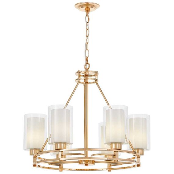 Подвесная люстра Lumina Deco Marietta LDP 8025-6 F.GD+WT