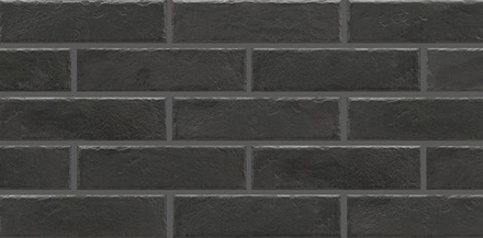 Cerrad Foggia Nero, чёрная - Клинкерная плитка для фасада и внутренней отделки