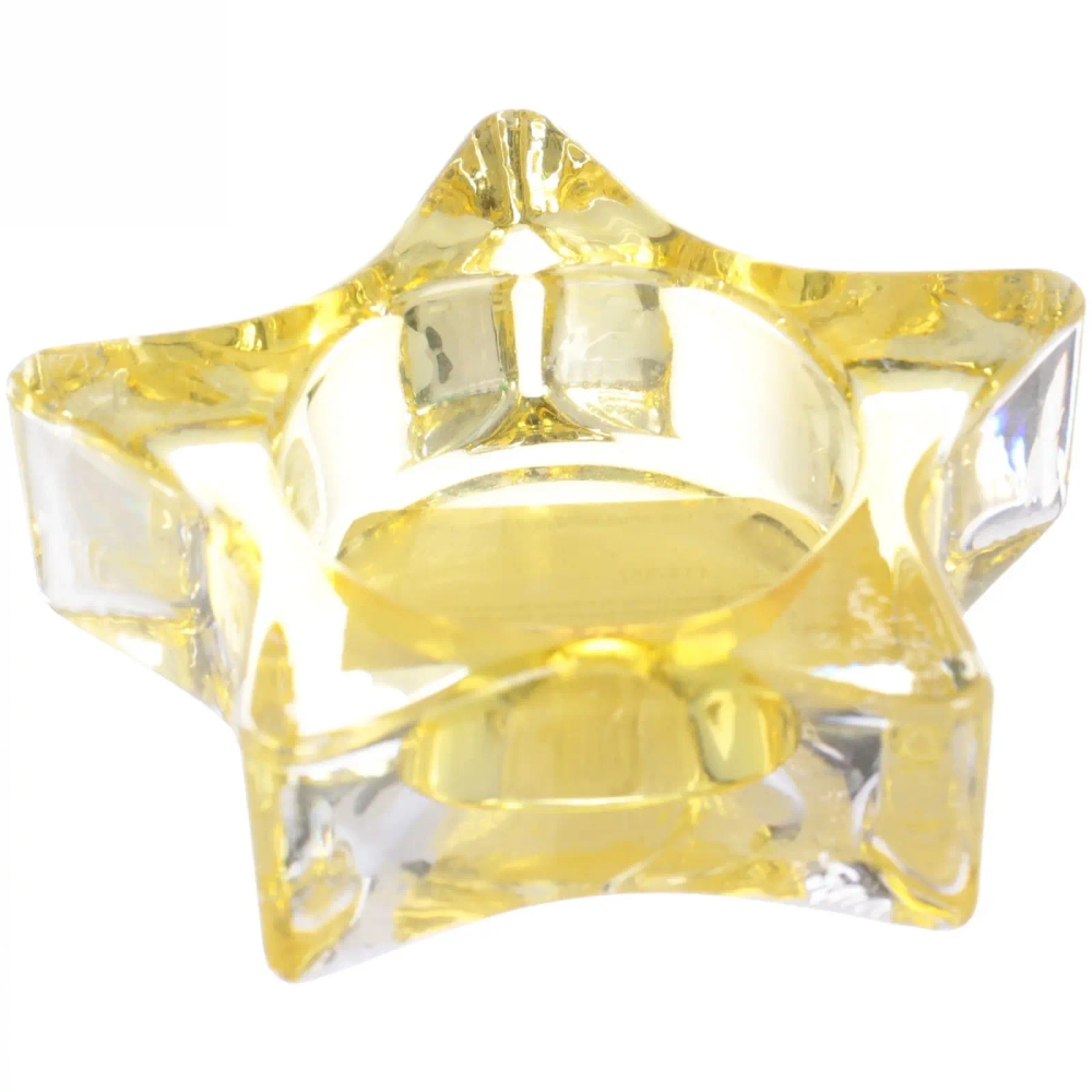 Подсвечник «Tea-звезда» 7,5*2,5см цвет желтый