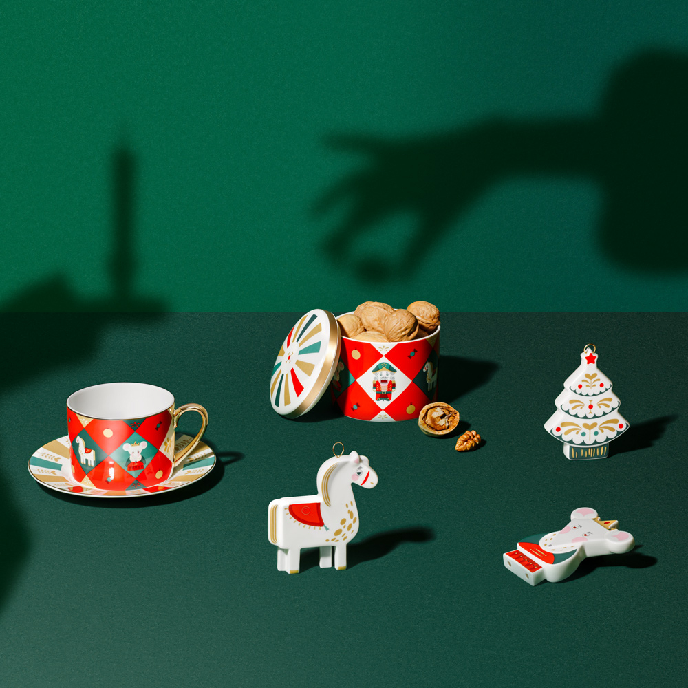 Емкость для хранения «Щелкунчик рождественский» в подарочном тубусе