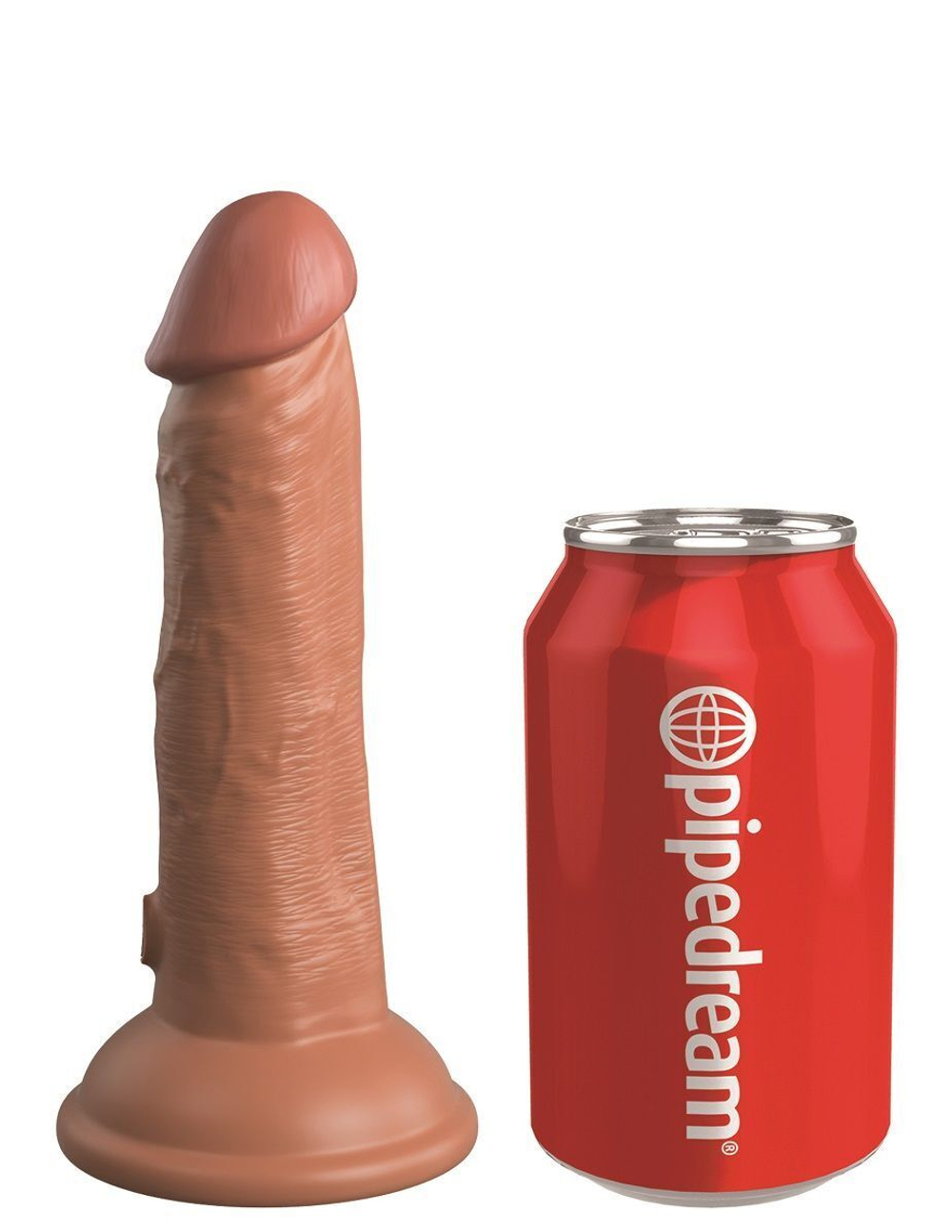 Кофейный фаллоимитатор 6 Silicone Dual Density Cock - 17 см. (Цвет: кофейный)