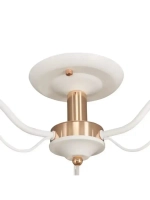 Люстра потолочная KATY E27*3*60W белый/золото