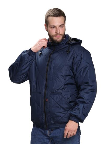 Куртка демисезонная Бомбер-Люкс (тк.Дюспо), т.синий