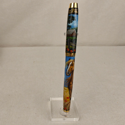 Ручка с колпачком расписная Parker "Рыжий Конь" в футляре