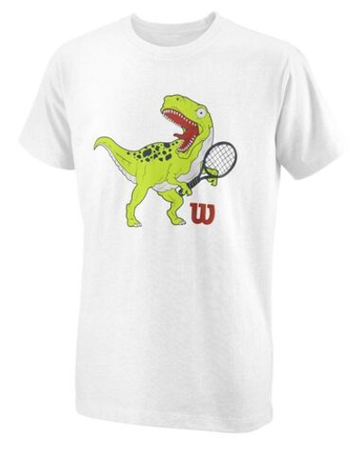 Футболка для мальчика теннисная Wilson B Trex Tech Tee - white