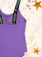 купальник слитный спортивный топ с капюшоном