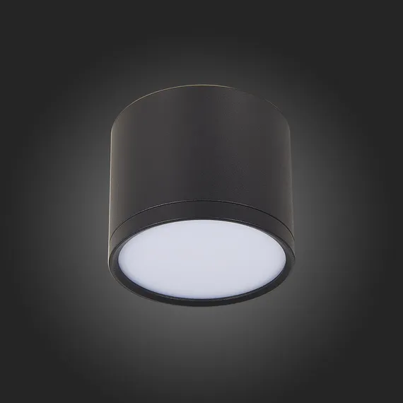 ST113.442.09 Светильник потолочный Черный LED 1*9W 4000K 702Lm Ra>90 120° IP20 D88xH75 170-240V Накладные светильники