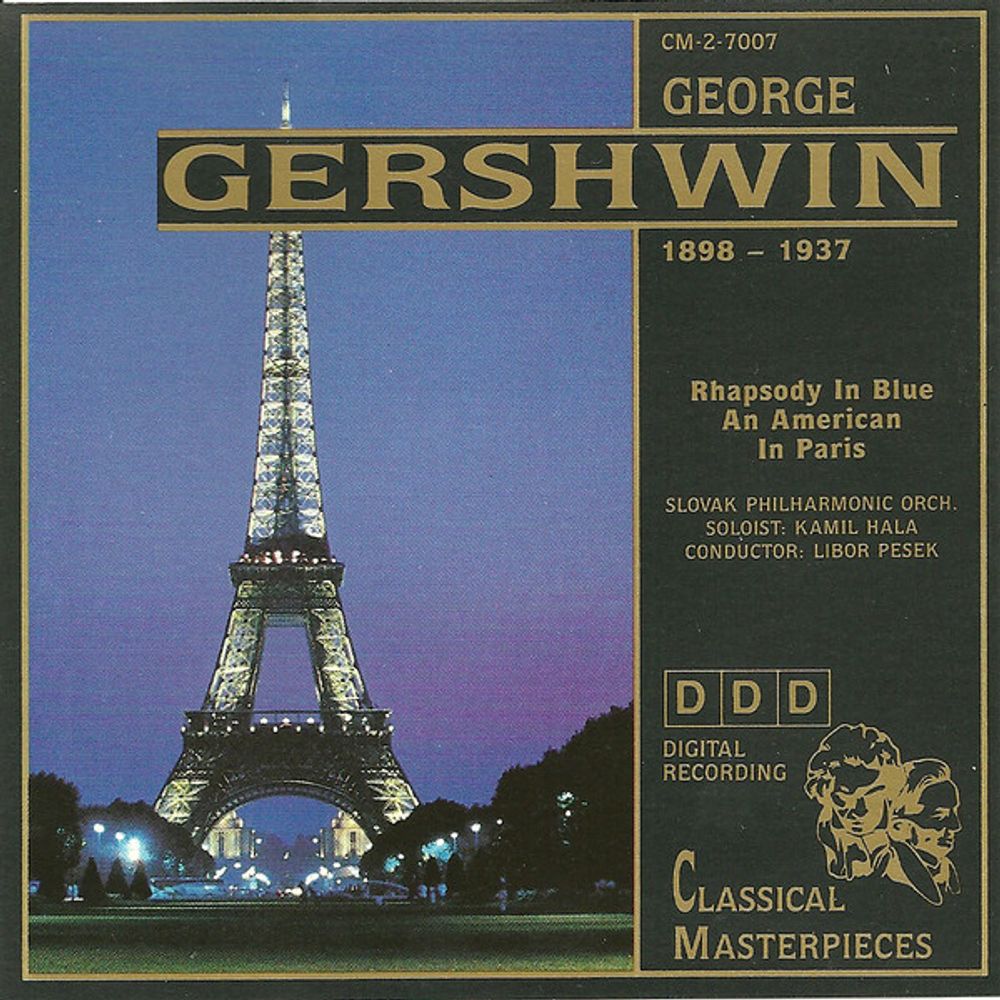 CD: George Gershwin, Slovak Philharmonic Orchestra, Libor Pešek — «Rhapsody In Blue / An American In Paris» (1990)