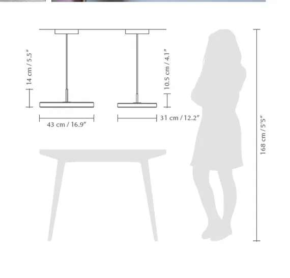 Подвесной светильник "Asteria mini" - Оливковый - Черный