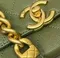 Сумка с клапаном на цепочке Chanel зеленый