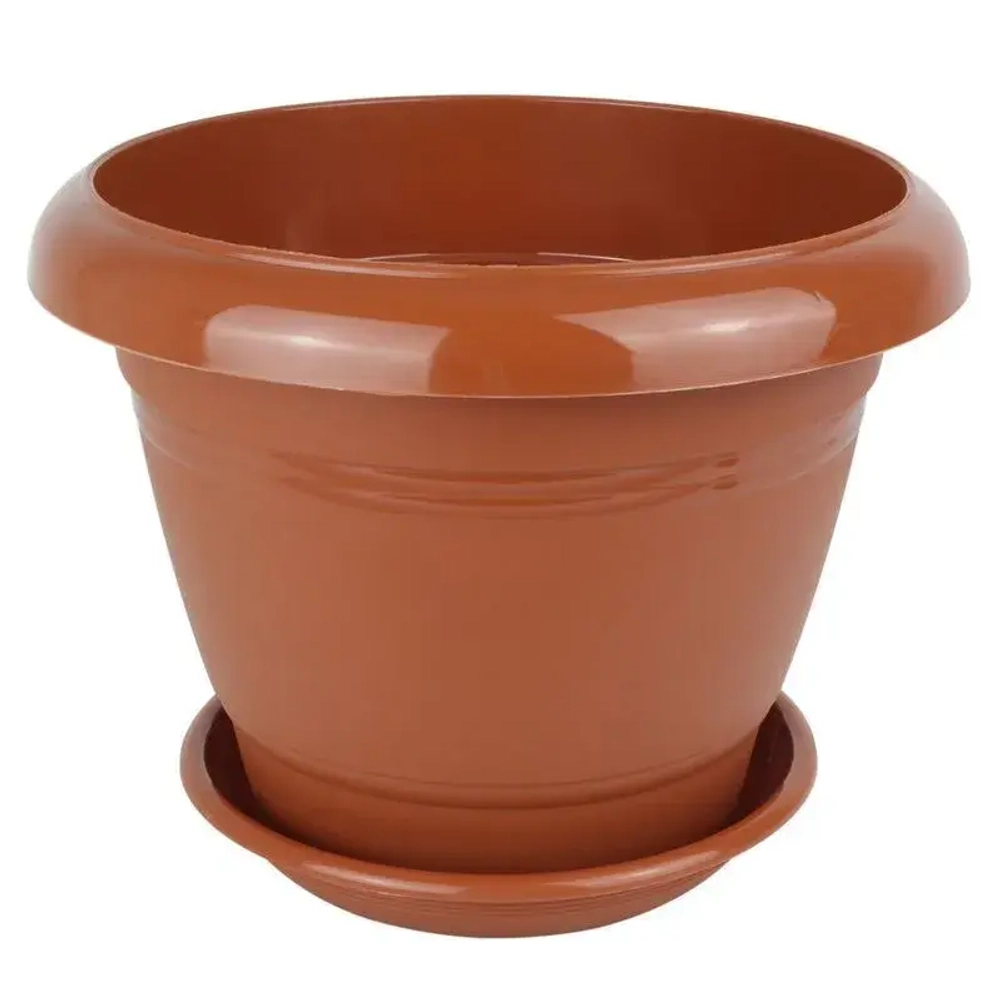 Горшок Фестона, D22, 3,3 л, терракот с поддоном