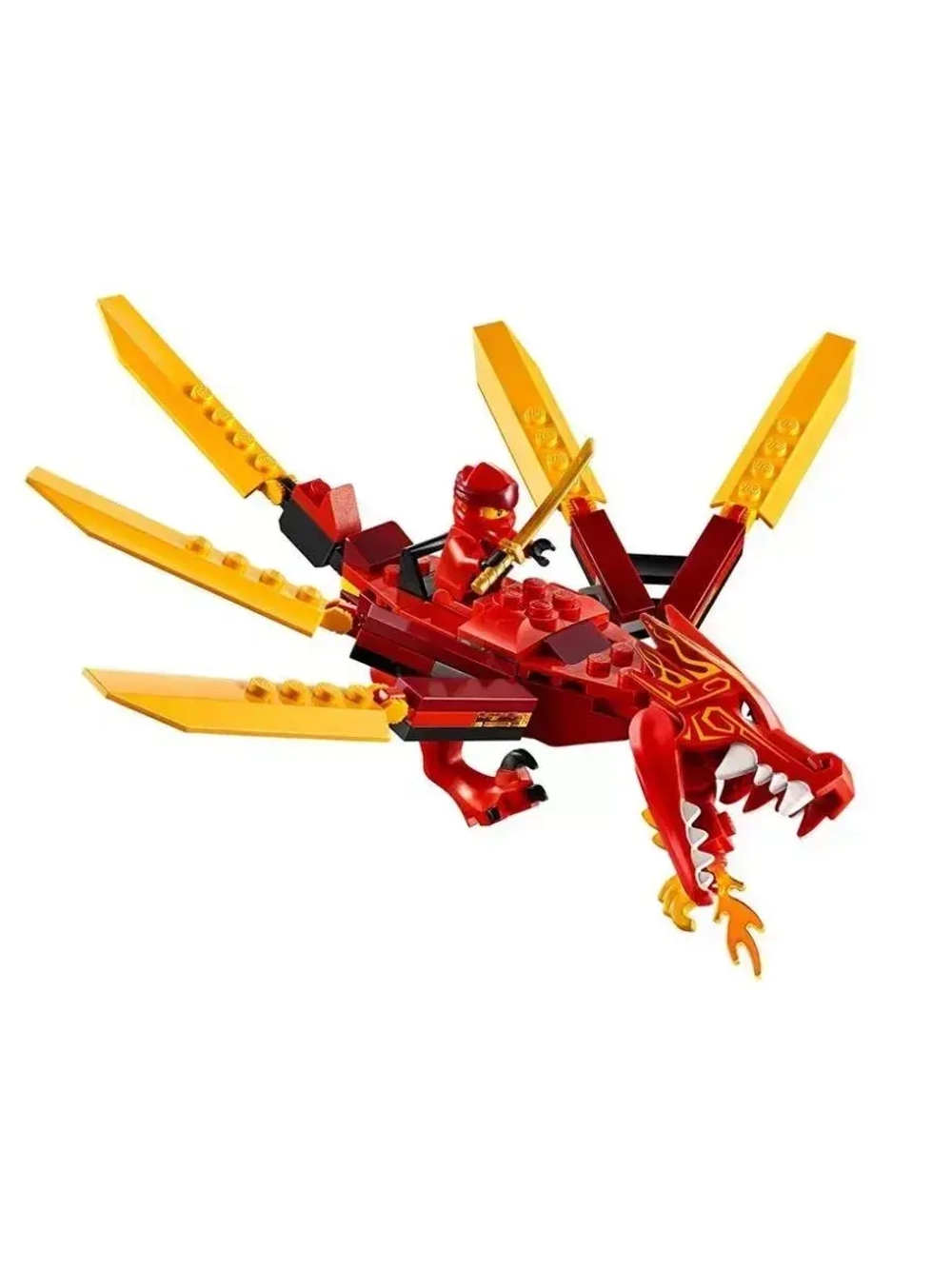 Конструктор Ниндзя Огненный дракон Кая 93 детали