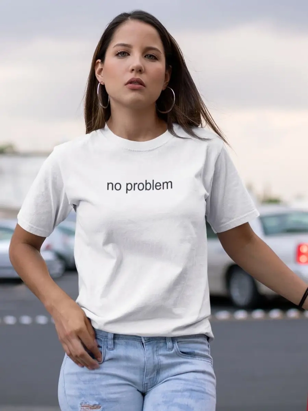 Футболка с надписью no problem
