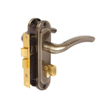 Замок врезной Avers, 0827/60-C-AB, ручка в комплект, цилиндровый, бронз