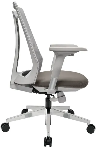 Офисное кресло Air-Chair серый пластик, база хром