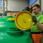 Емкость Пласт Инжиниринг цилиндрическая 200 л. горизонтальный (752x650x680см;зеленый) - арт.560104