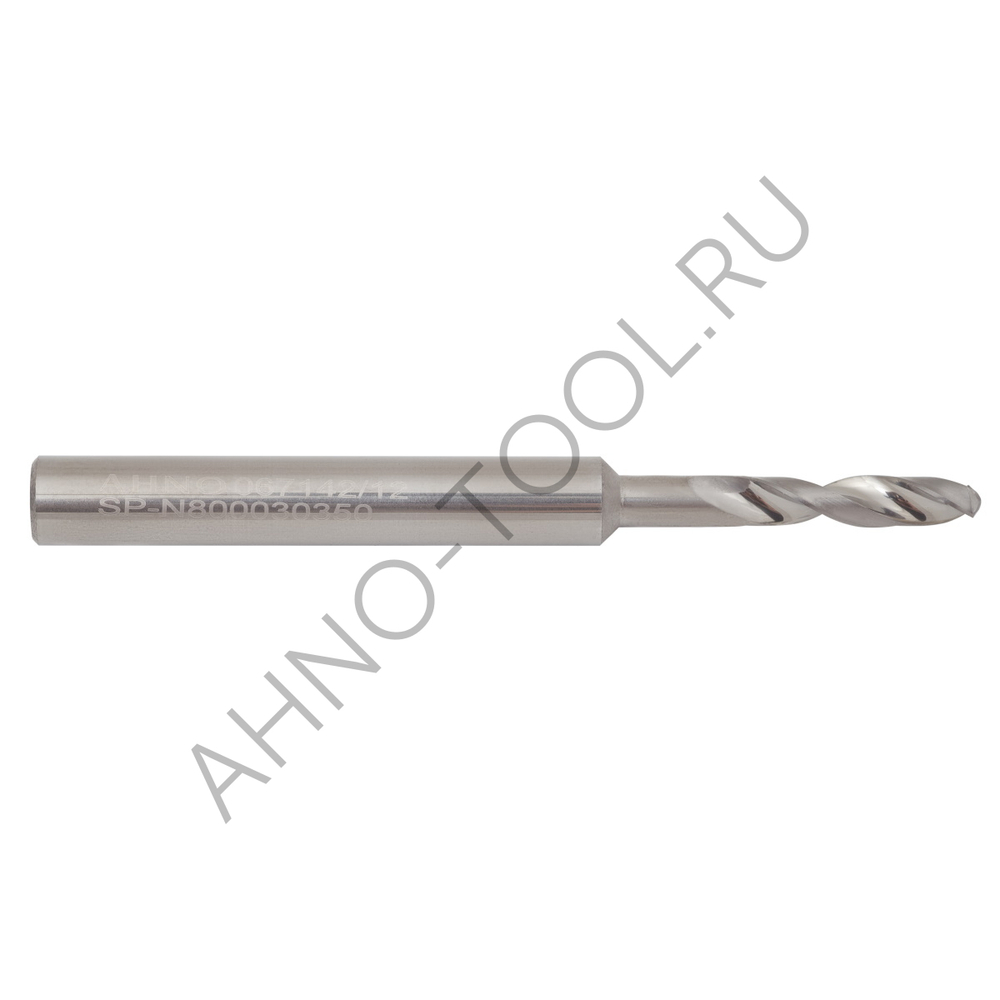 Сверло 3.3мм монолитное твердосплавное 3D без подвода СОЖ. для цвет.металлов SP-N800030330 VHM AHNO