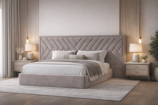 Кровать Торонто с широким изголовьем
